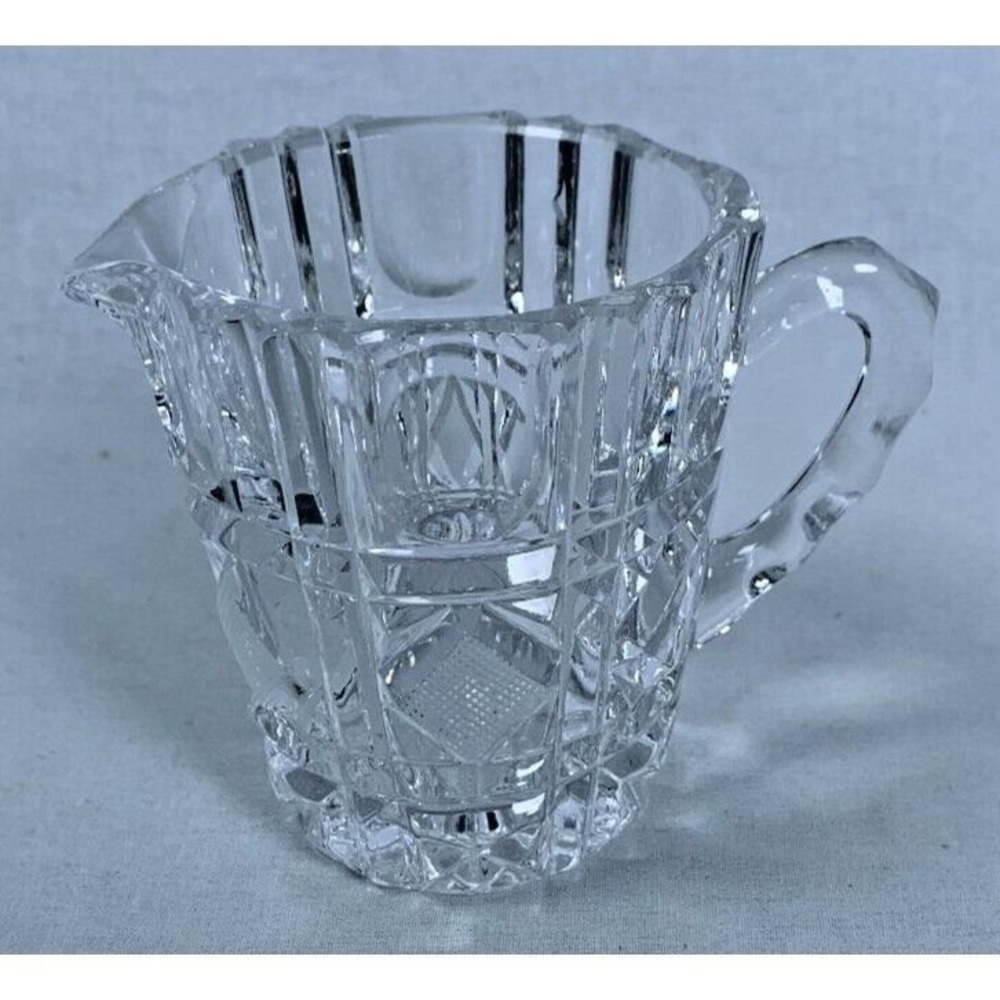 Vintage American Brilliant Cut Glass Creamer